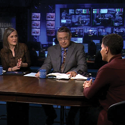 Amy Goodman and Juan Gonzalez interviewing a woman. Links to Donor-Advised Funds Amy Goodman and Juan Gonzalez interviewing a woman. Links to Donor-Advised Funds